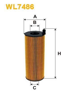 WIX FILTERS alyvos filtras WL7486